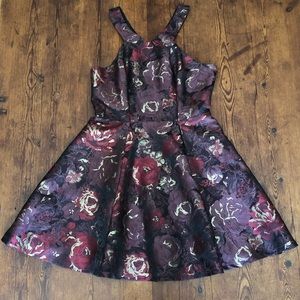 Aqua Capsule Floral Dress